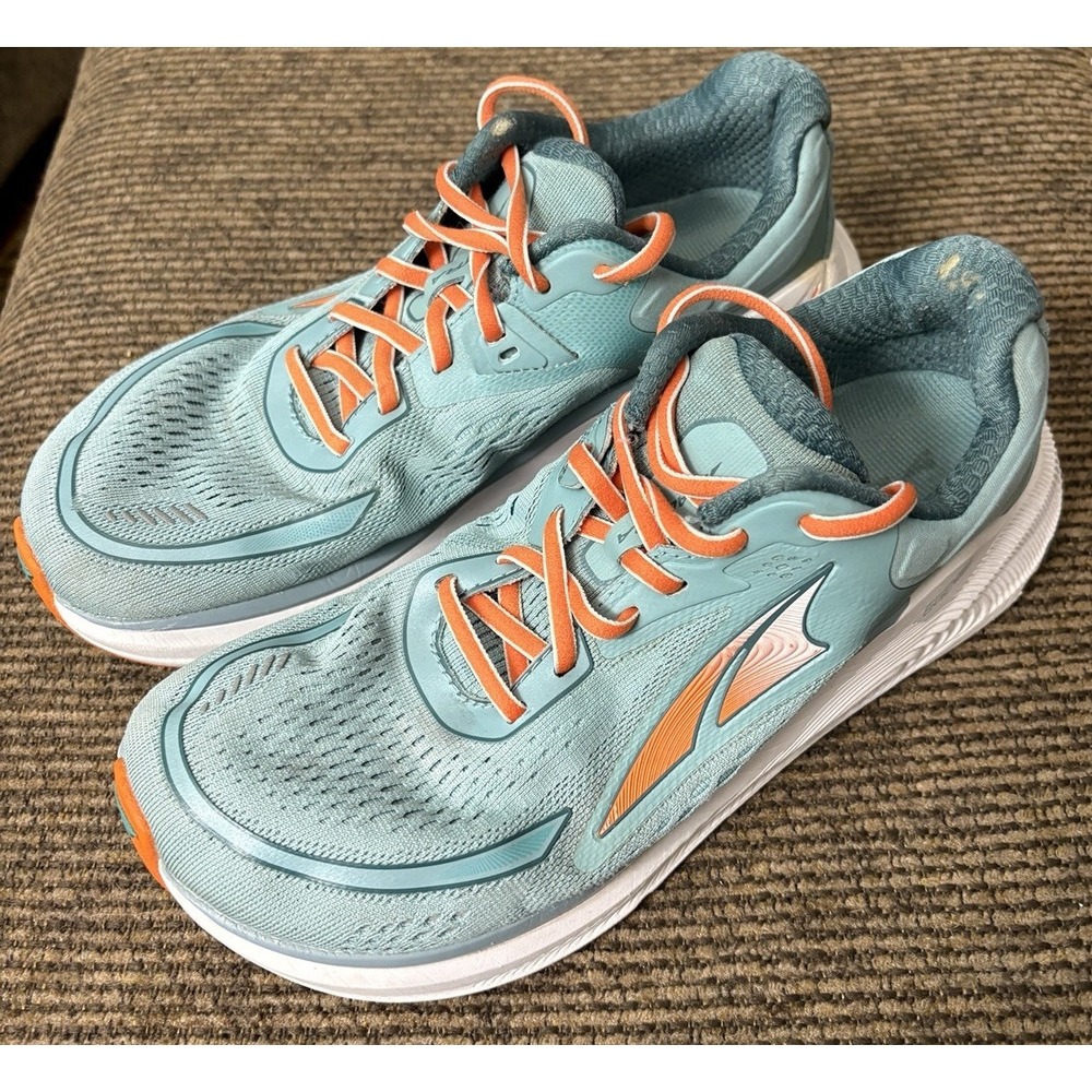 Altra Paradigm 6 Shoes Women's Sz 8 Running Shoe Blue Green Athletic ALOA5484305